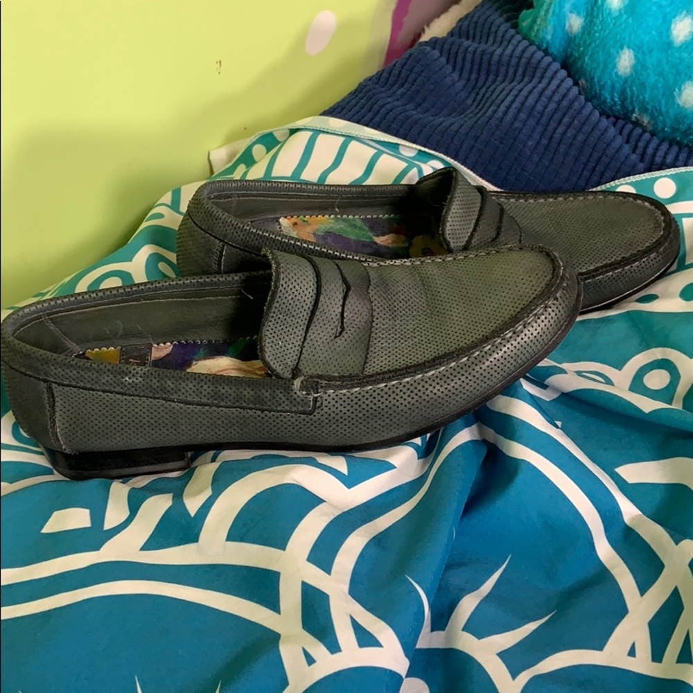 Paul Smith green penny loafers men only LADIES 37 - Picture 5 of 6